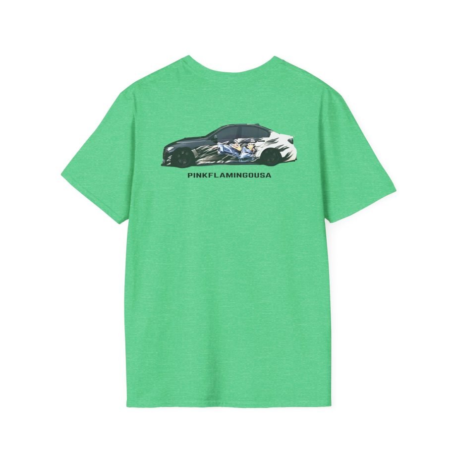 Xavier Wulf Pinkflamingousa unisex softstyle t-shirt