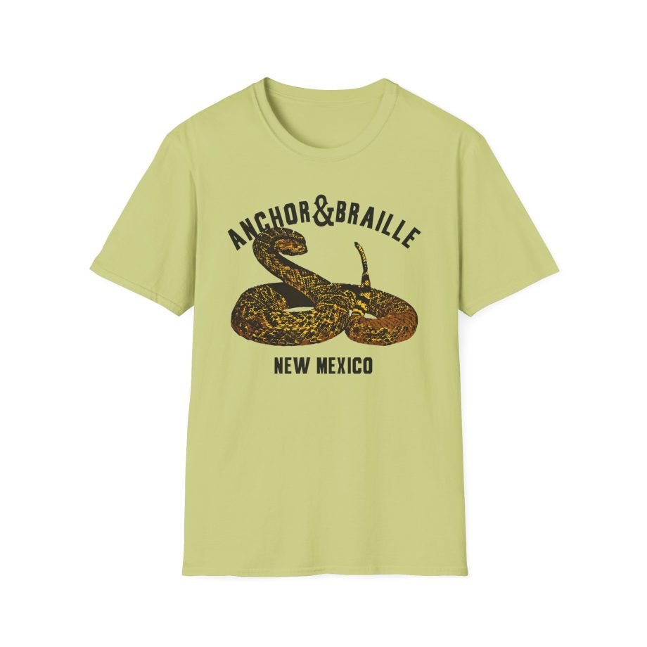 Anchor and Braille Rattle Snake Unisex Softstyle T-Shirt