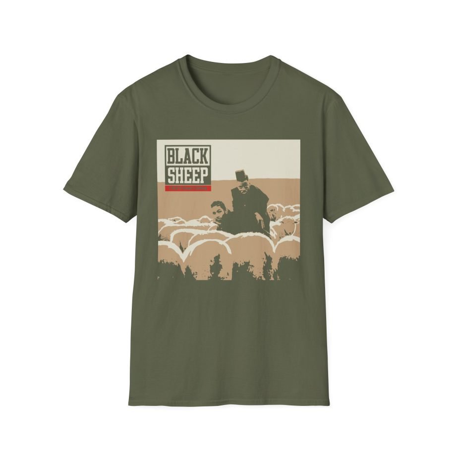 Black Sheep wolf Unisex Softstyle T-Shirt