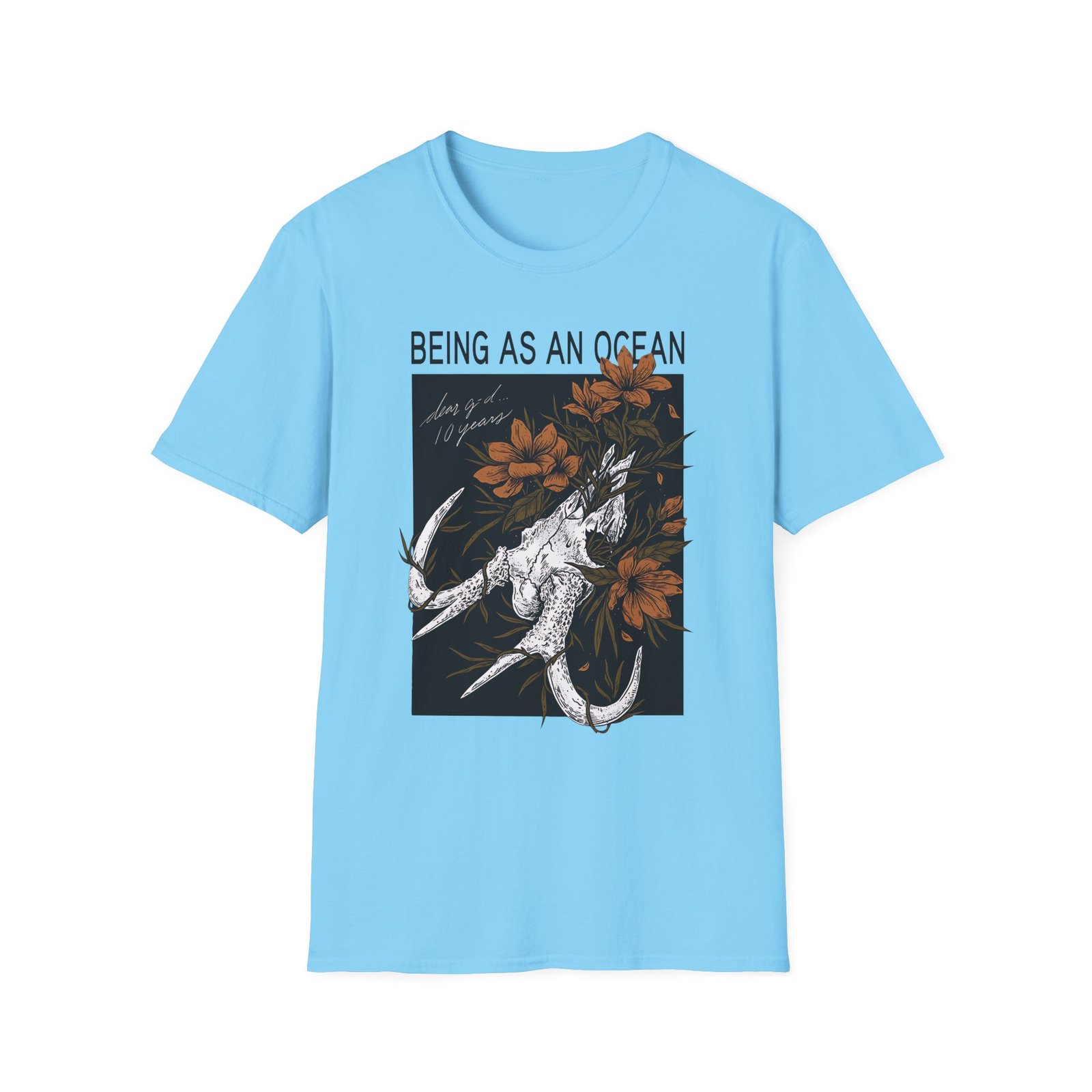 Being as an Ocean Deer Skull Unisex Softstyle T-Shirt