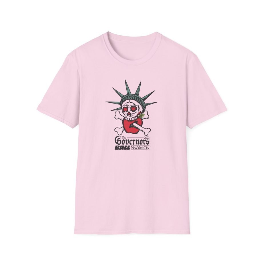 Gov Ball Liberty Skull Unisex Softstyle T-Shirt