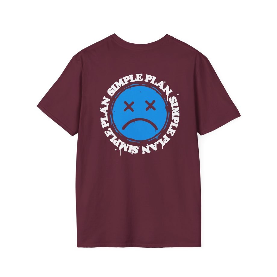 Simple Plan Sad Face Unisex Softstyle T-Shirt