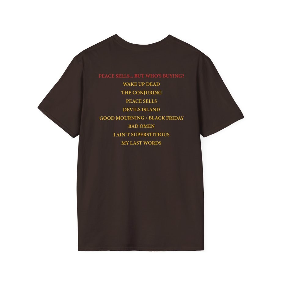 Megadeth Peace Sells Tracklist Unisex Softstyle T-Shirt