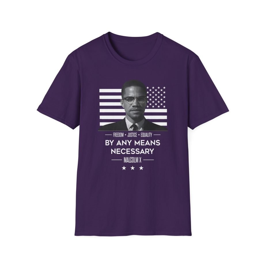 Malcolm X by Any Means Necessary Unisex Softstyle T-Shirt