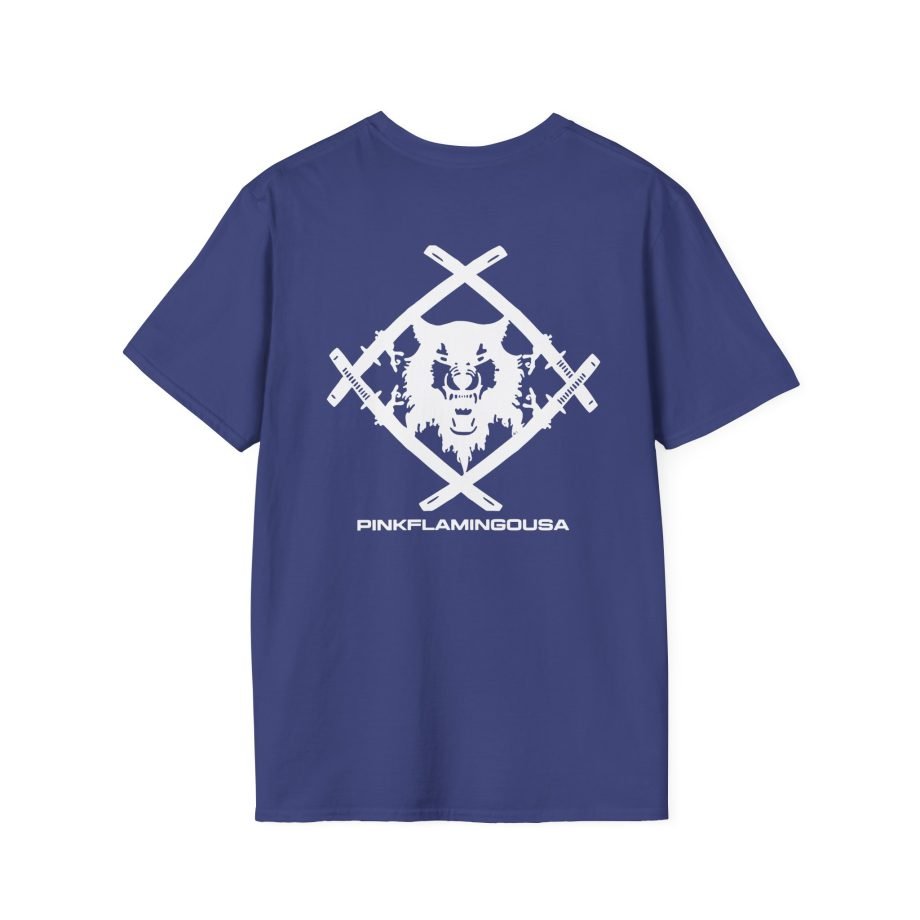 Xavier Wulf Pinkflamingousa unisex softstyle t-shirt