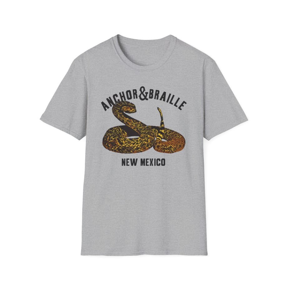 Anchor and Braille Rattle Snake Unisex Softstyle T-Shirt