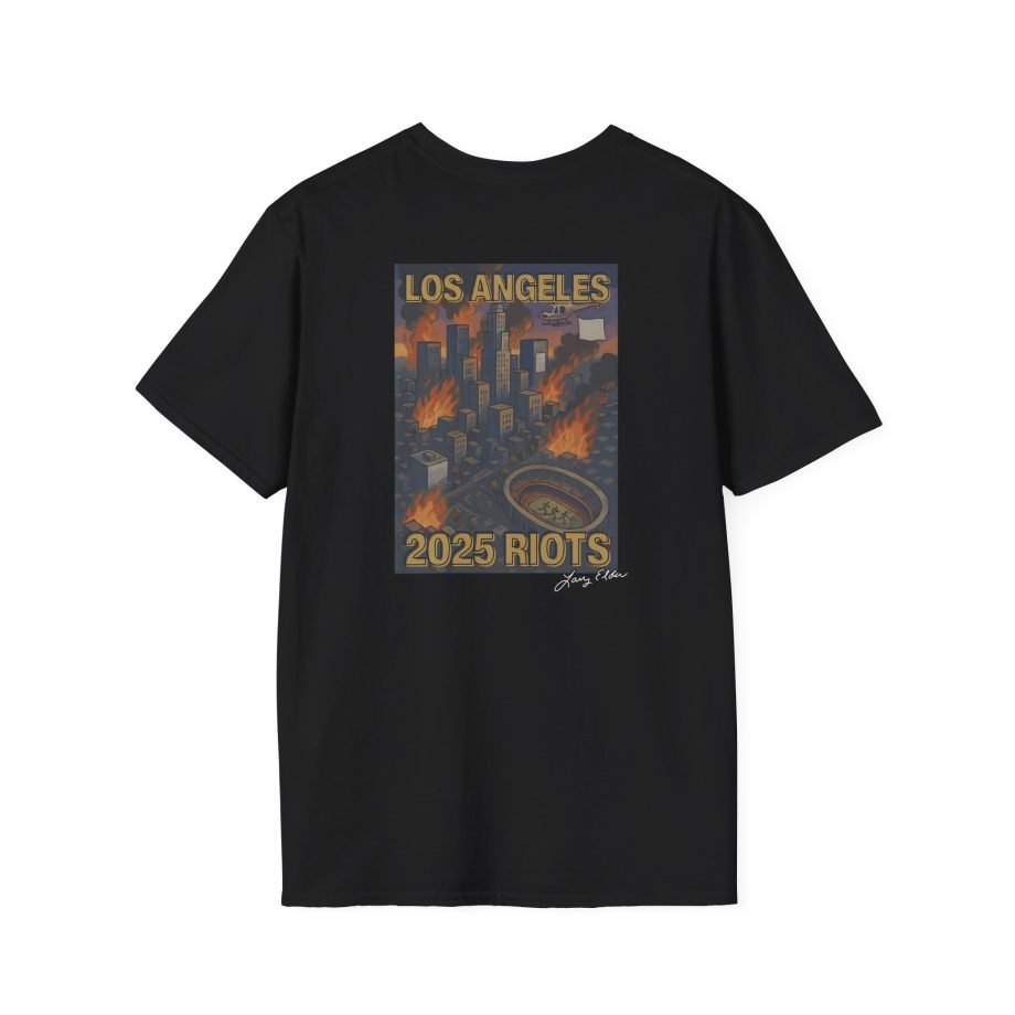 Larry Elder La Riots 2025 unisex softstyle t-shirt