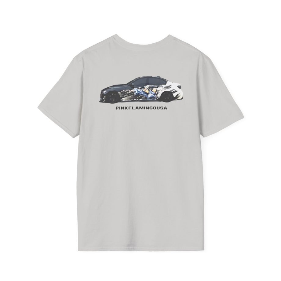 Xavier Wulf Pinkflamingousa unisex softstyle t-shirt