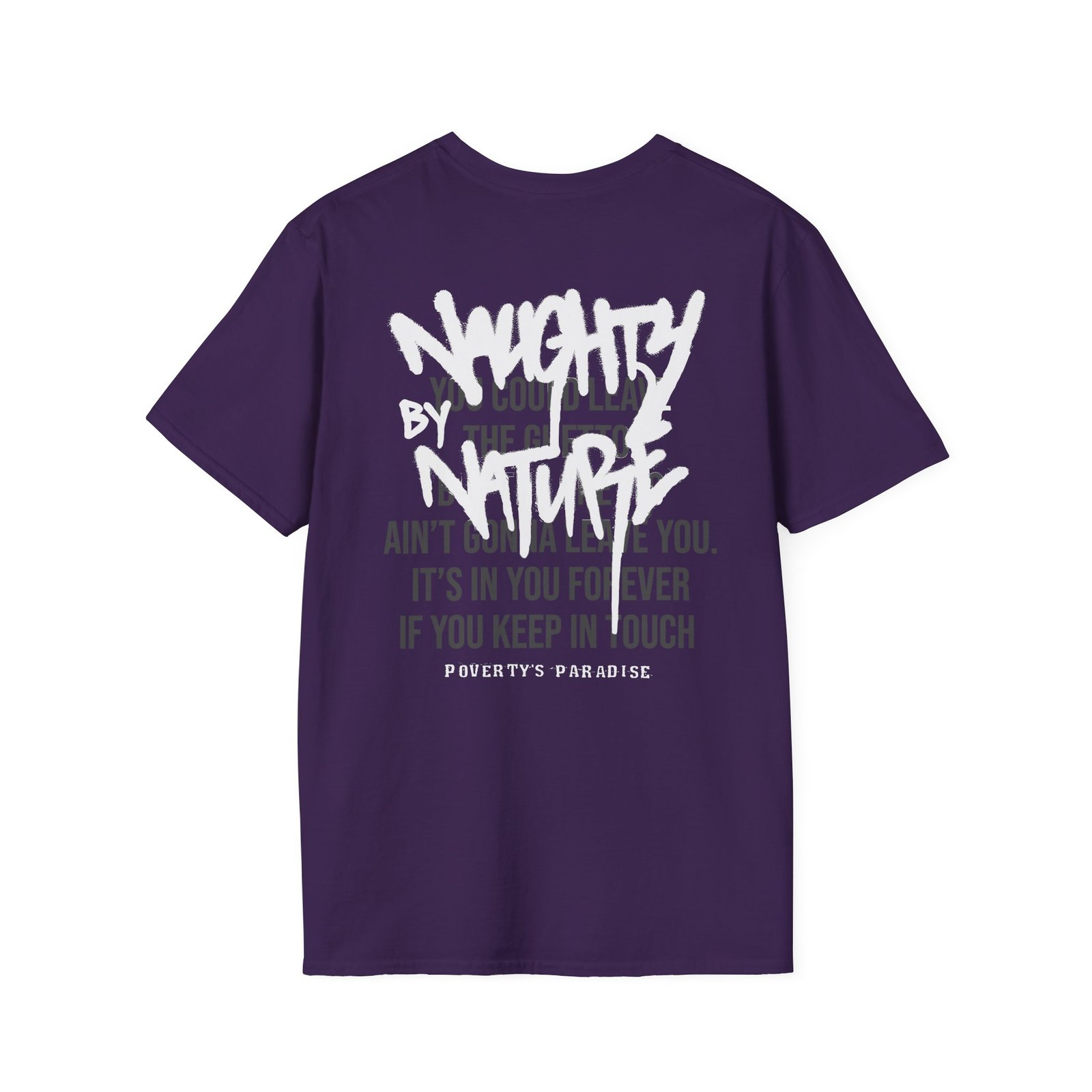 Naughty by Nature Poverty's Paradise Graffiti Unisex Softstyle T-Shirt