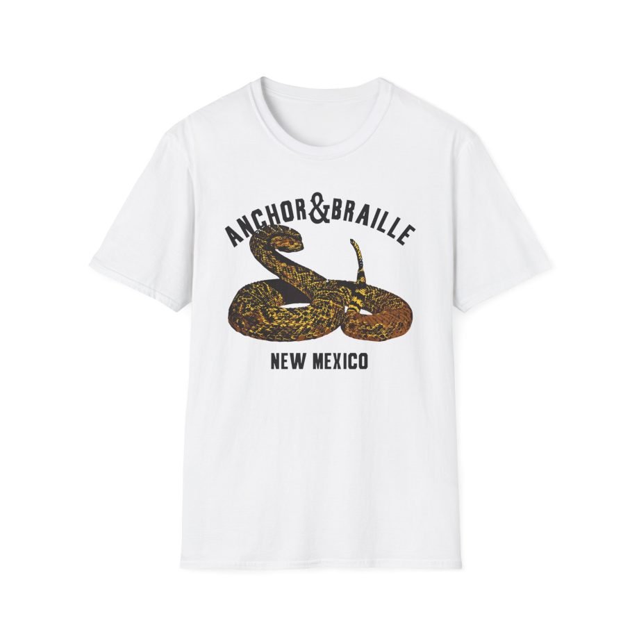 Anchor and Braille Rattle Snake Unisex Softstyle T-Shirt