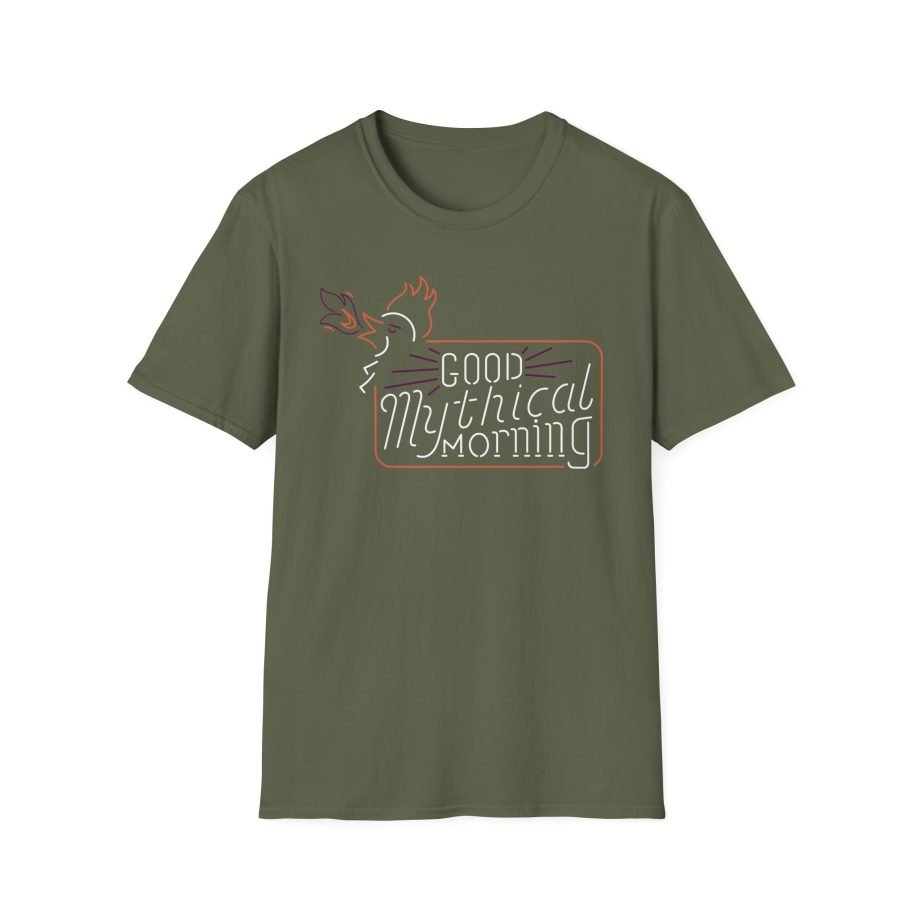 Good Mythical Morning Cockatrice Neon Sign unisex softstyle t-shirt