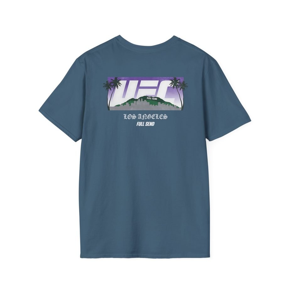 Full Send Ufc La Skyline Unisex Softstyle T-Shirt