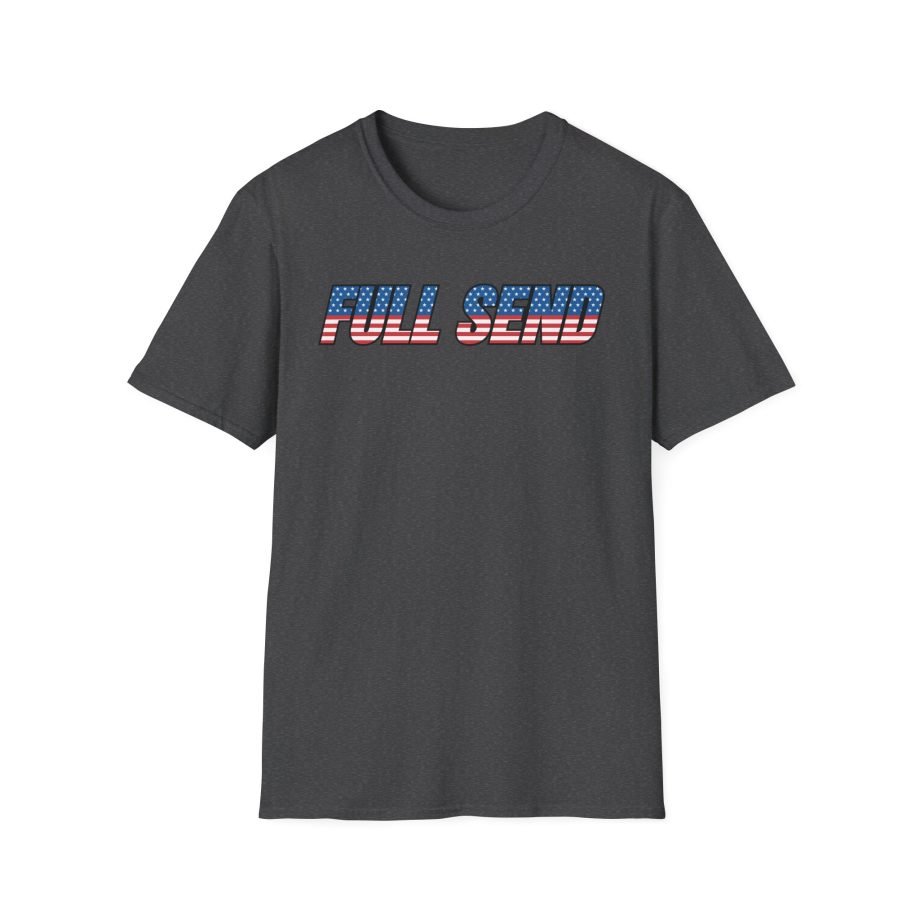 Full Send Usa Logo Unisex Softstyle T-Shirt