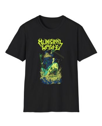 Municipal Waste Glow Shark Unisex Softstyle T-Shirt