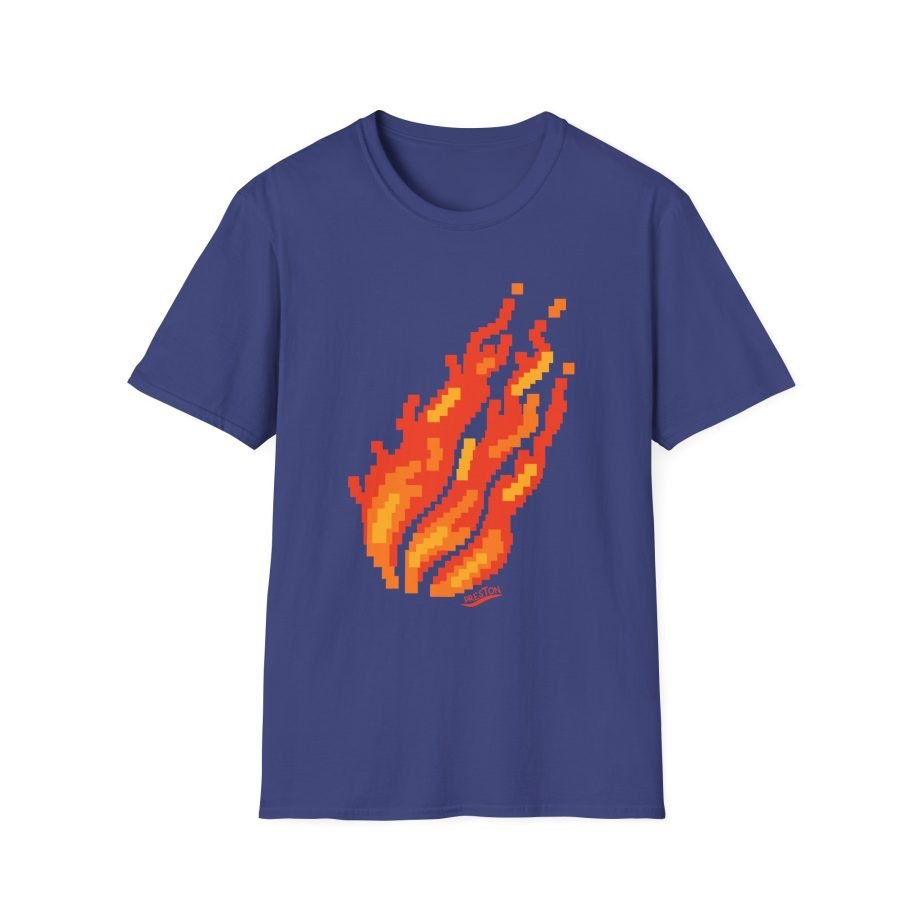 Preston Pixel Flame Unisex Softstyle T-Shirt