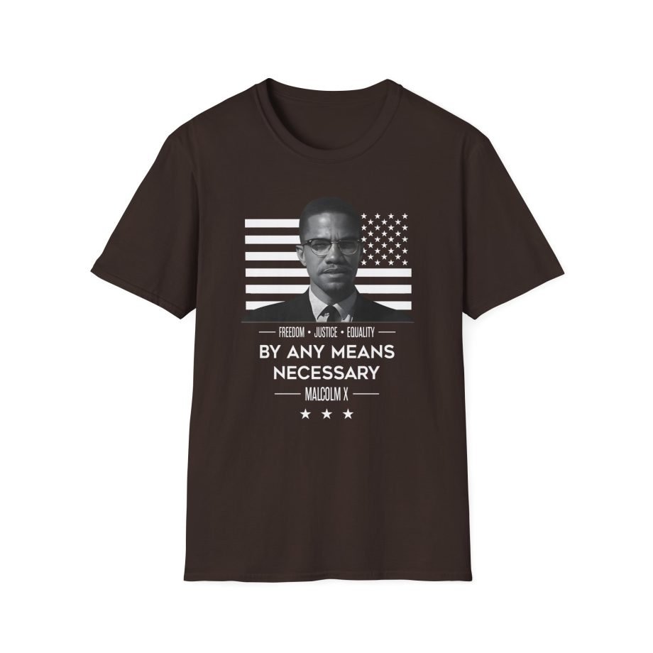 Malcolm X by Any Means Necessary Unisex Softstyle T-Shirt