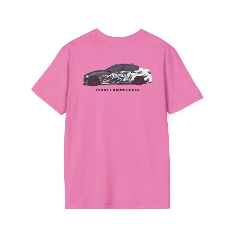 Xavier Wulf Pinkflamingousa unisex softstyle t-shirt