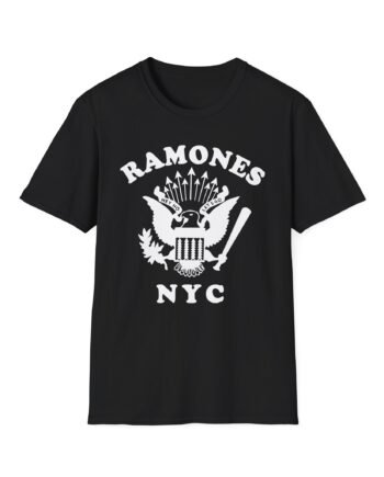 Johnny Ramone Retro Eagle Nyc Unisex Softstyle T-Shirt