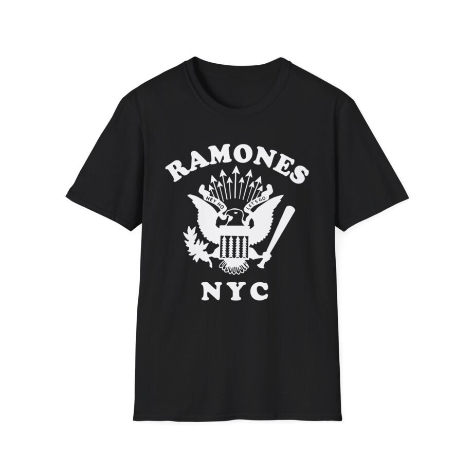 Johnny Ramone Retro Eagle Nyc Unisex Softstyle T-Shirt