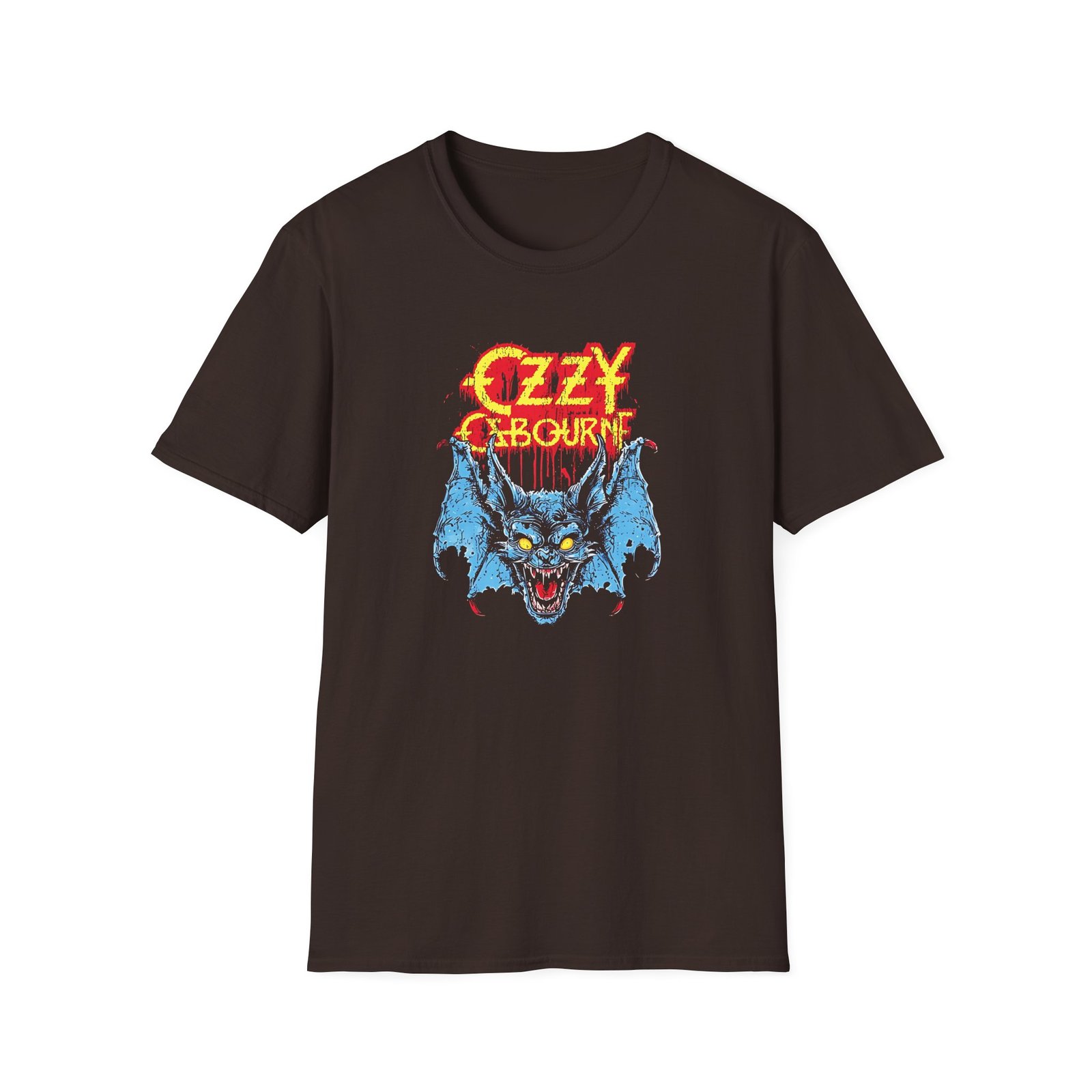 Ozzy Osbourne Glowing Eyes Bat Unisex Softstyle T-Shirt