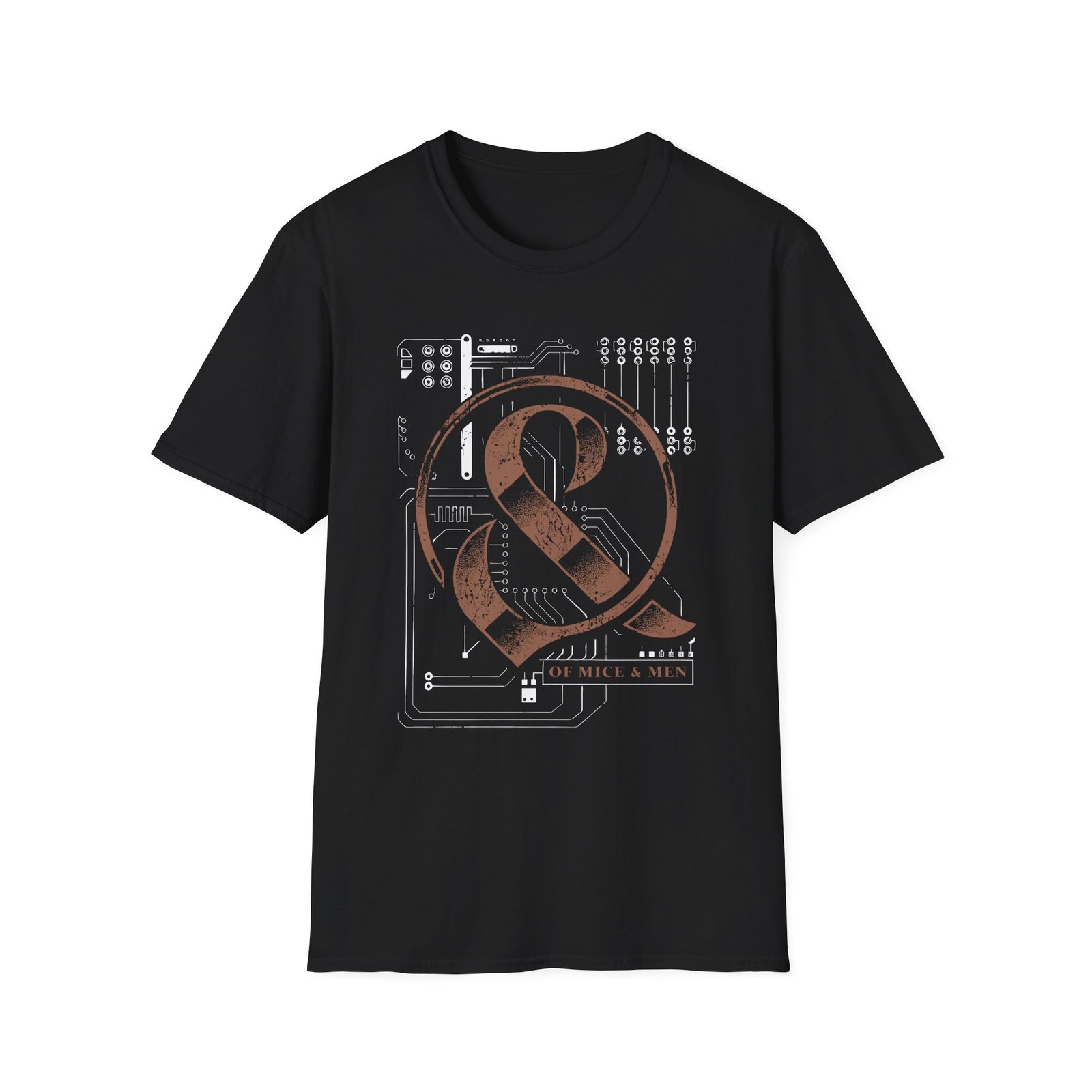 Of Mice and Men Circuit Board Unisex Softstyle T-Shirt