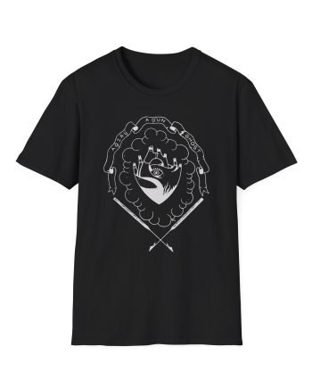 A Girl A Gun A Ghost unisex softstyle t-shirt