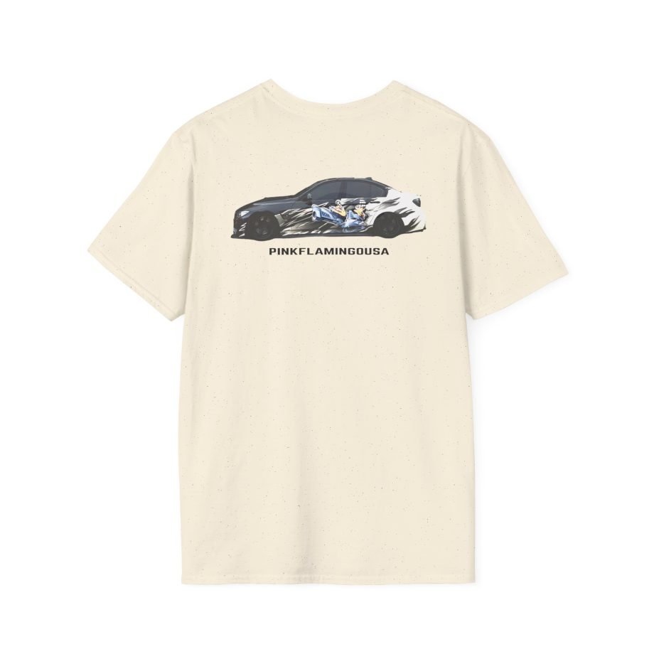 Xavier Wulf Pinkflamingousa unisex softstyle t-shirt