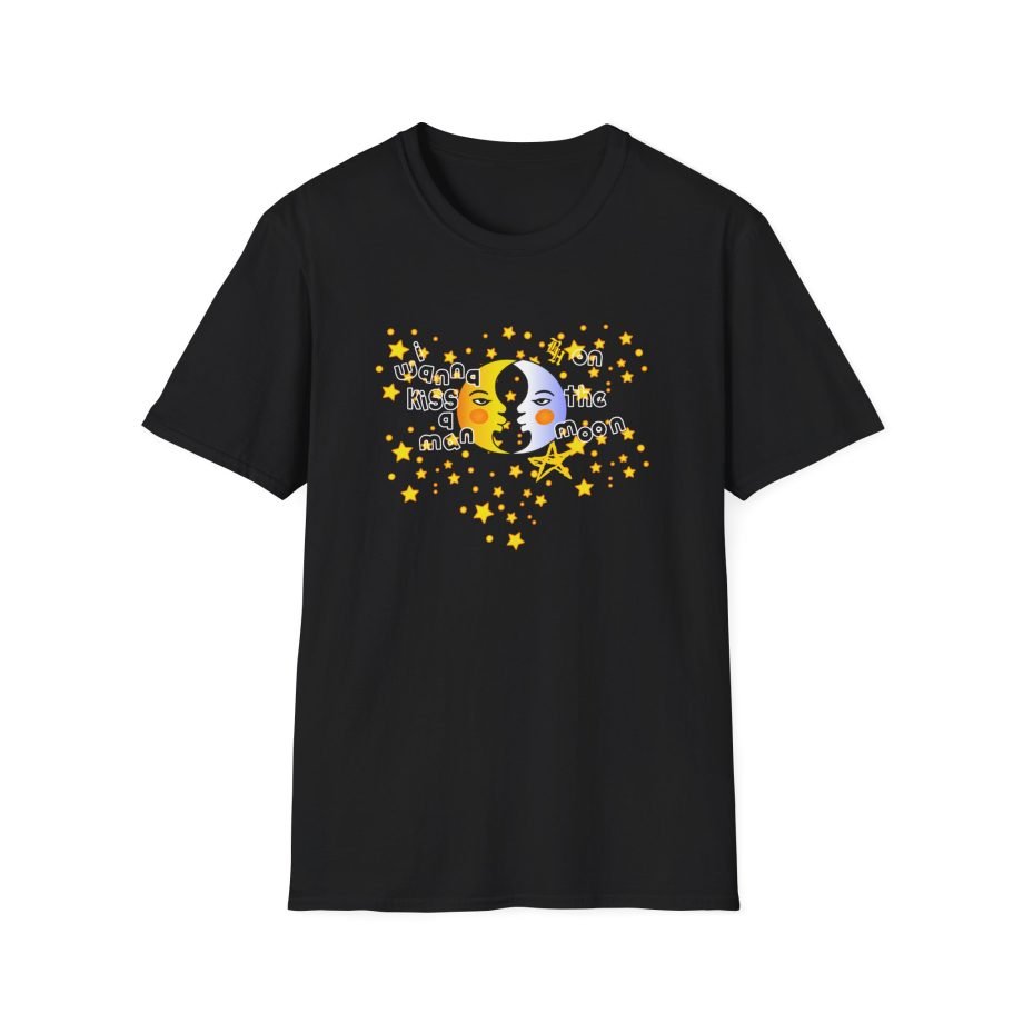 B I Wanna Kiss a Man on the Moon Unisex Softstyle T-Shirt