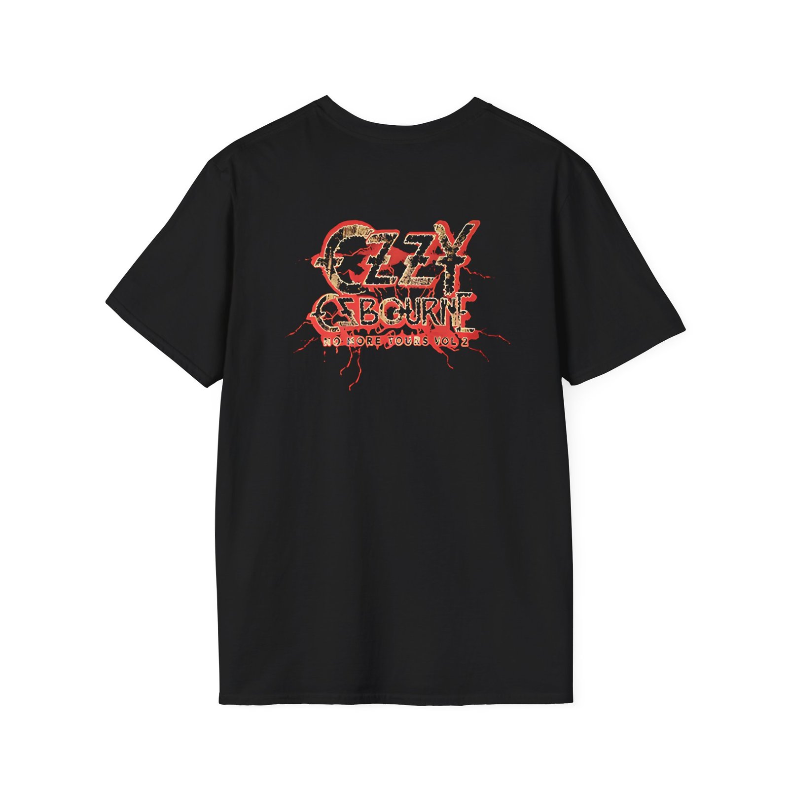 Ozzy Osbourne Red Lightning Tourback Unisex Softstyle T-Shirt