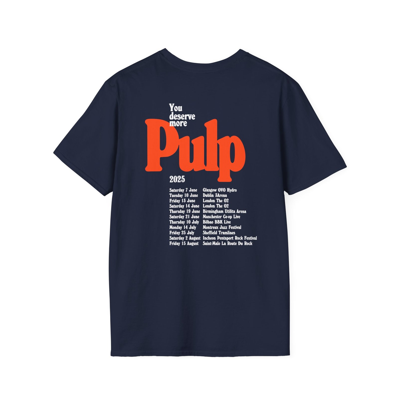 Pulp More 2025 Tour Unisex Softstyle T-Shirt
