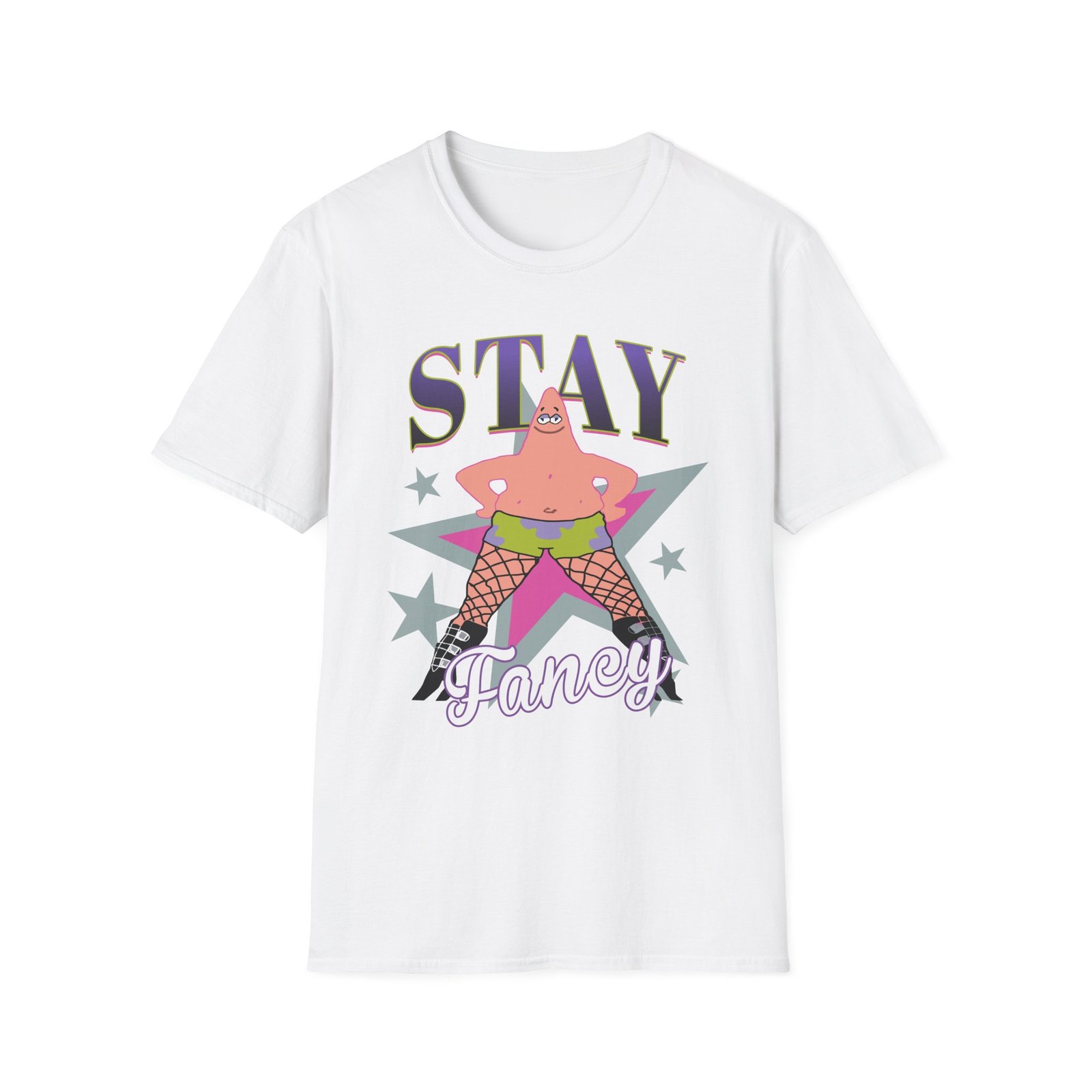 Spongebob Stay Fancy Unisex Softstyle T-Shirt