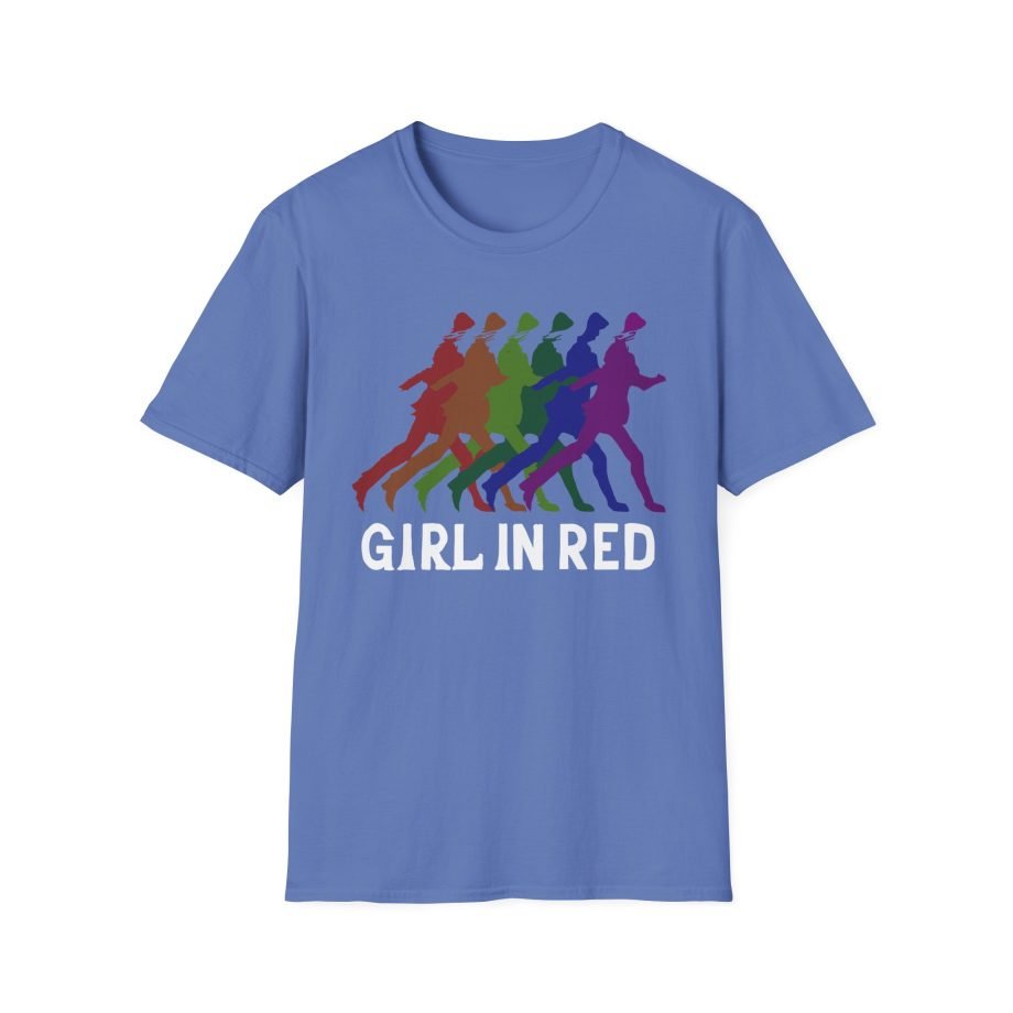 Girl in Red Rainbow Silhouette Unisex Softstyle T-Shirt