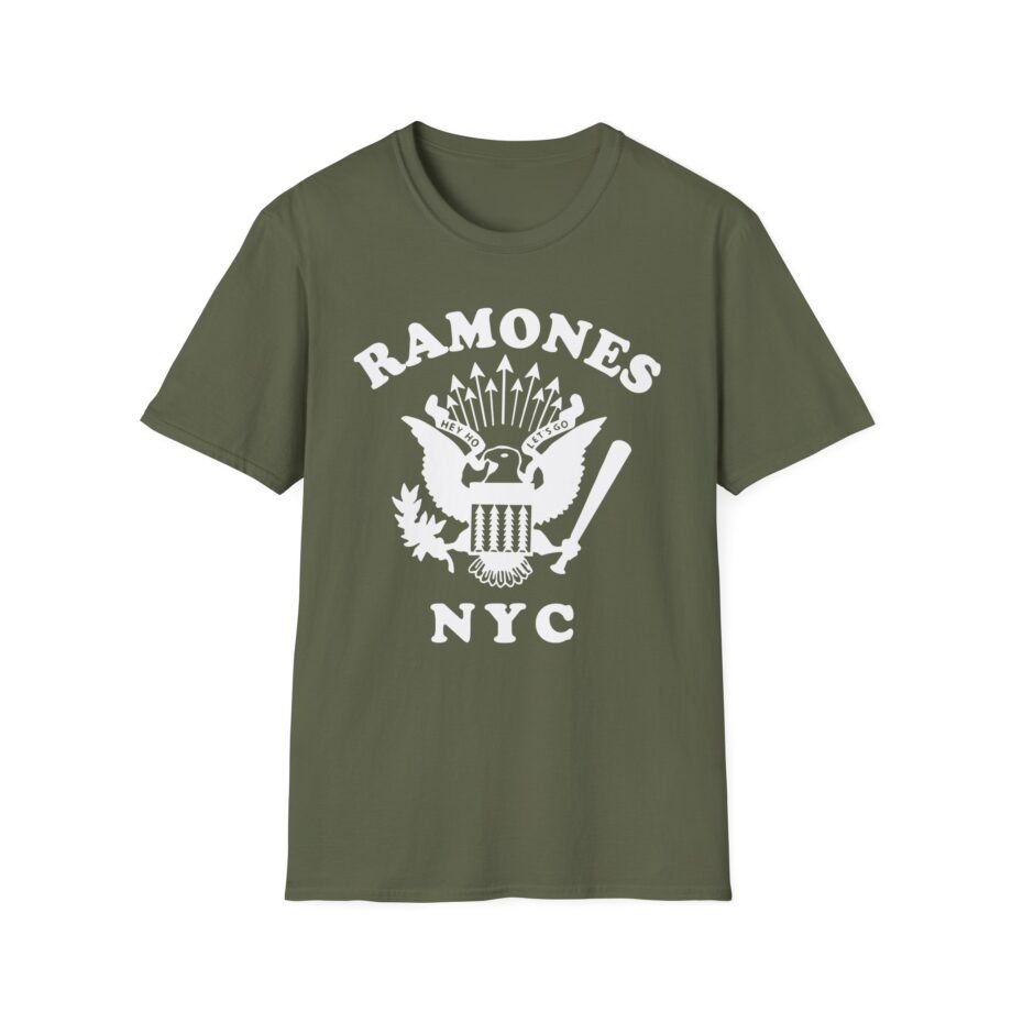 Johnny Ramone Retro Eagle Nyc Unisex Softstyle T-Shirt