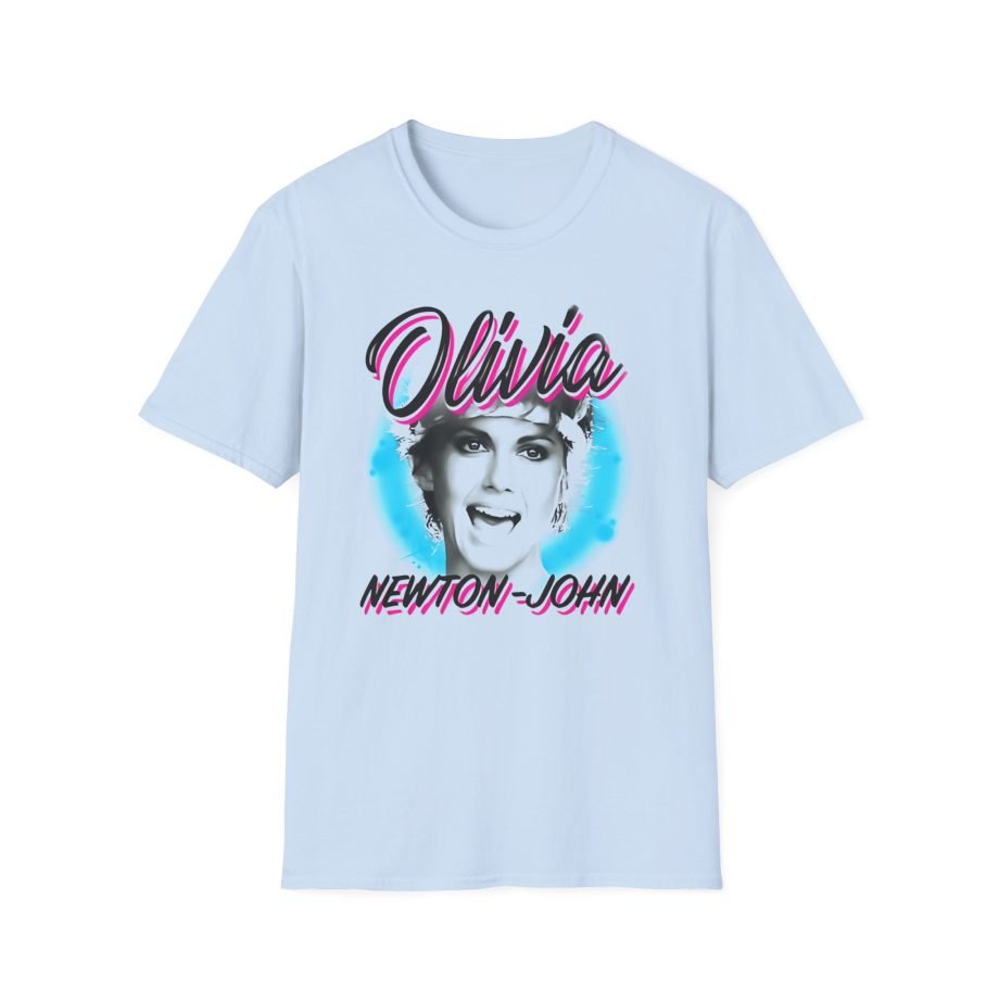 Olivia Newton John Pastel Paint Unisex Softstyle T-Shirt