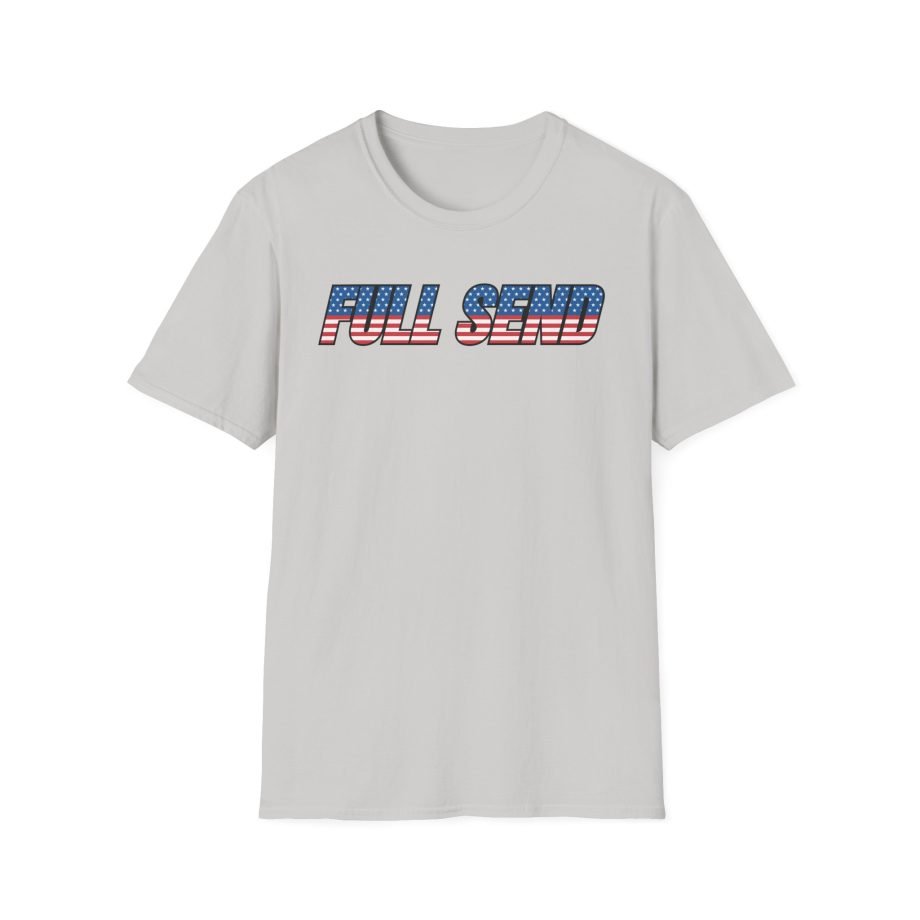 Full Send Usa Logo Unisex Softstyle T-Shirt