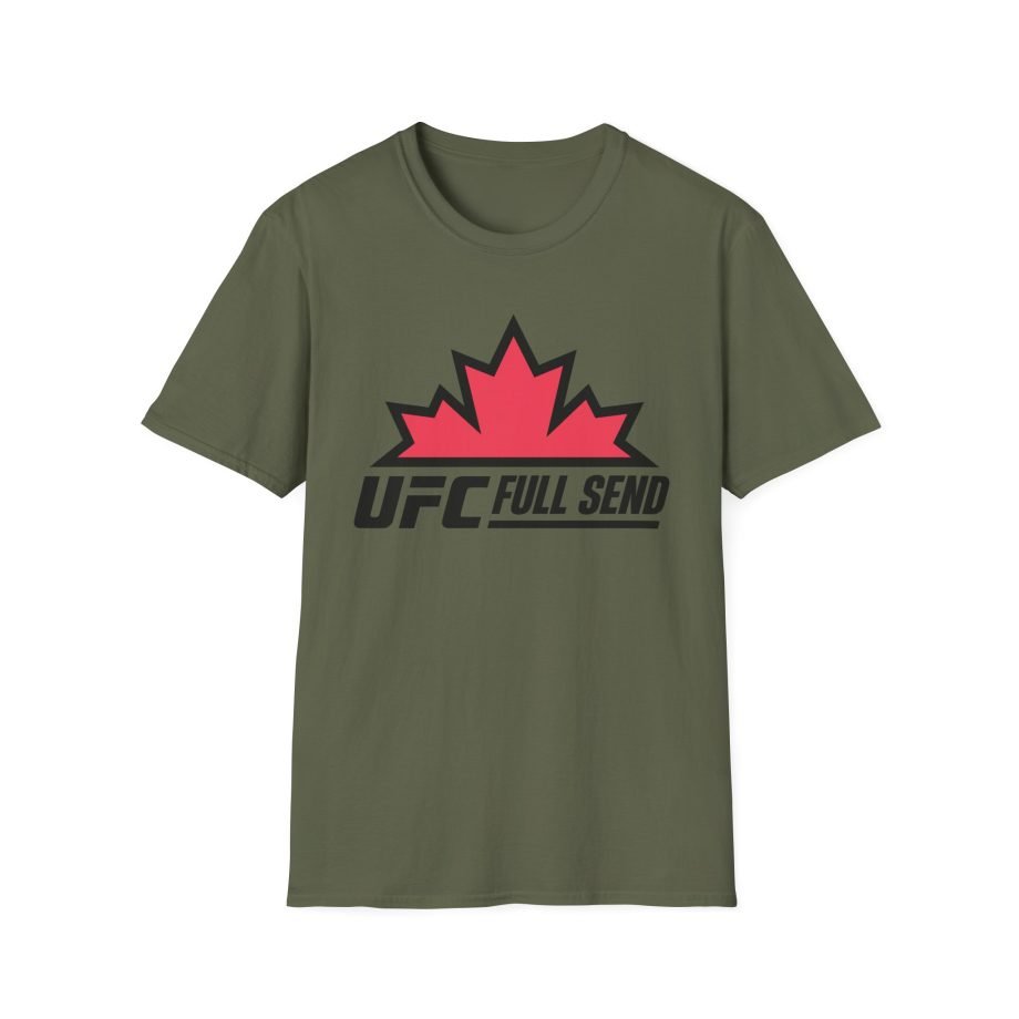Full Send UFC Canada Leaf Unisex Softstyle T-Shirt