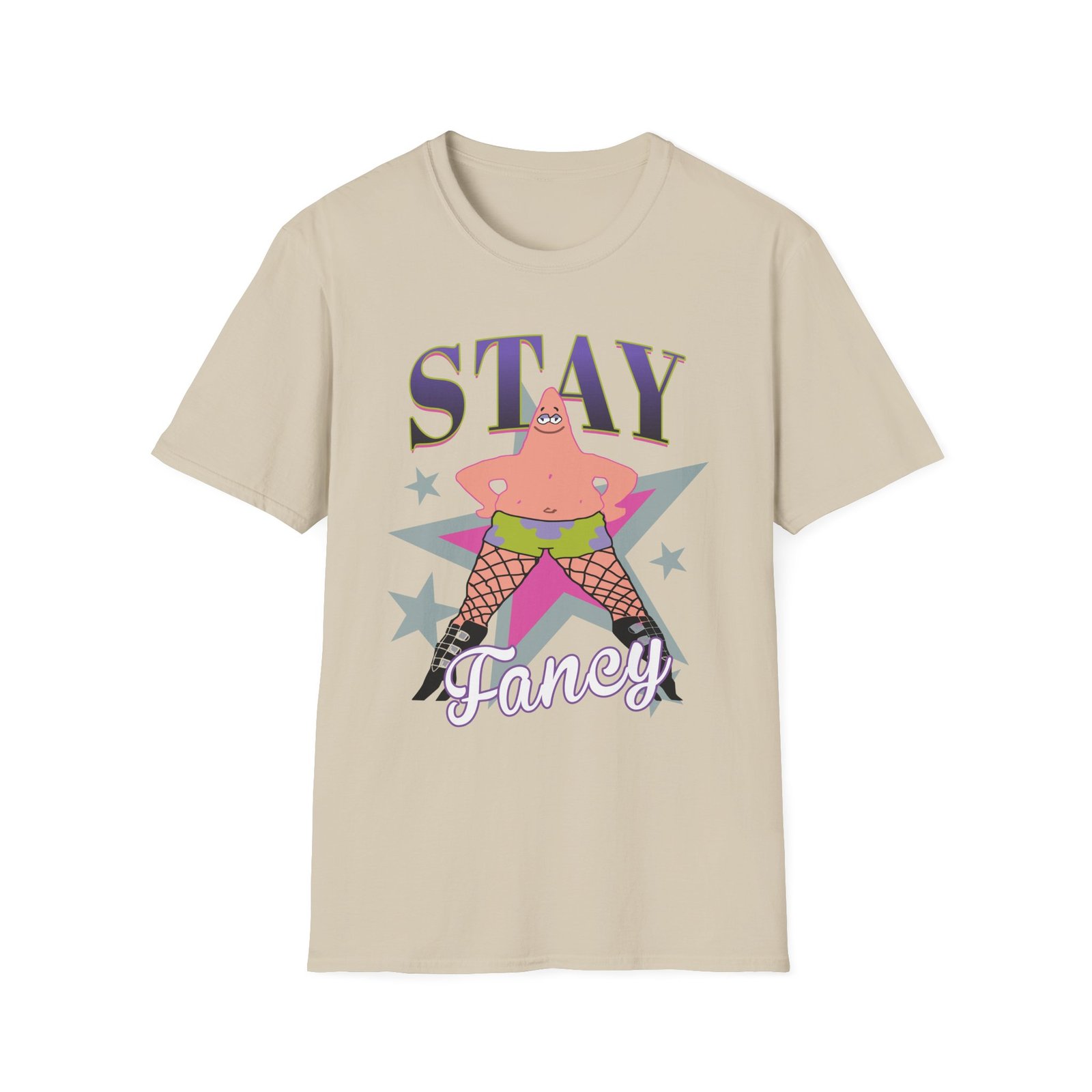 Spongebob Stay Fancy Unisex Softstyle T-Shirt