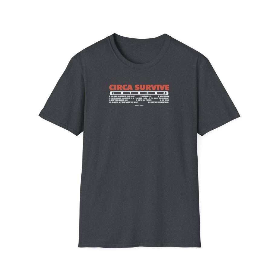 Circa Survive Juturna Tracklist Unisex Softstyle T-Shirt
