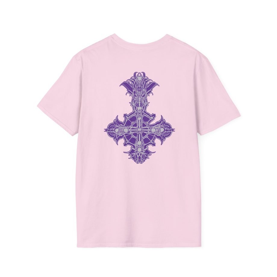 Ghost Band Chrome Purple Skeletá Unisex Softstyle T-Shirt