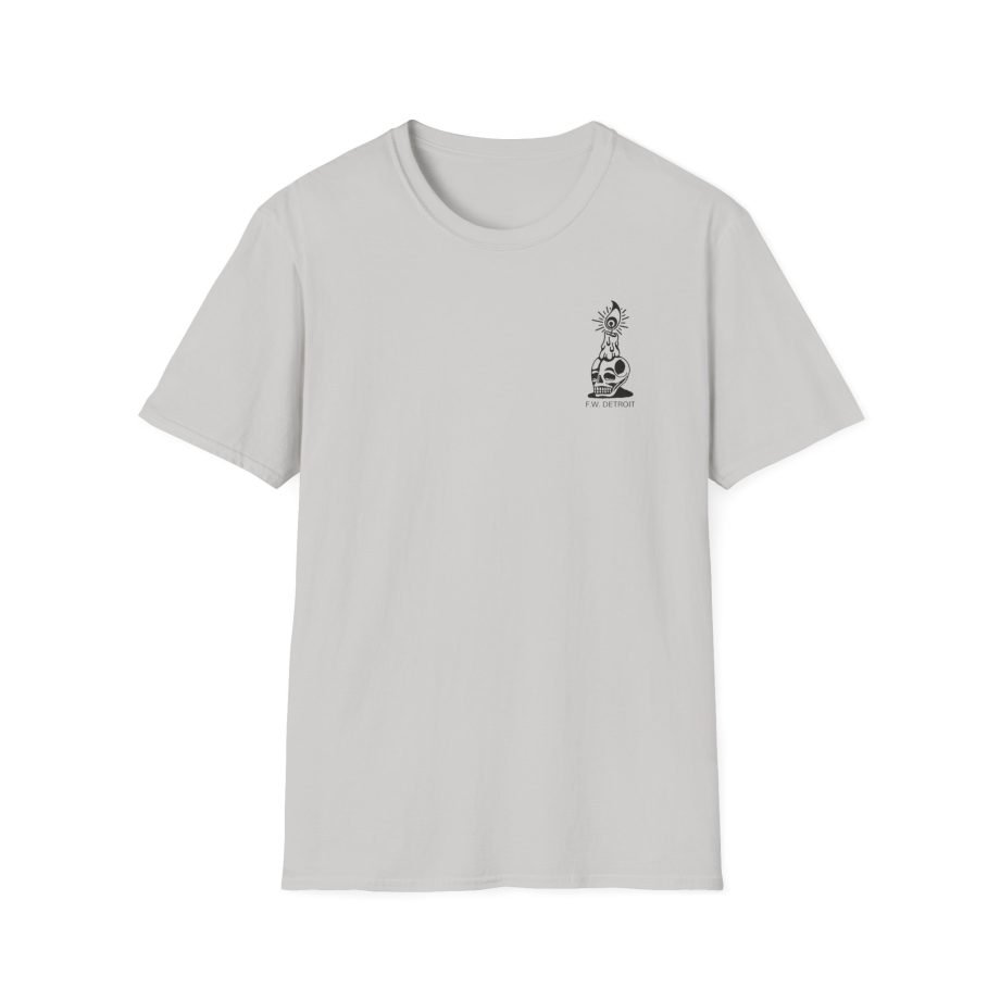 Fireworks Skull Unisex Softstyle T-Shirt