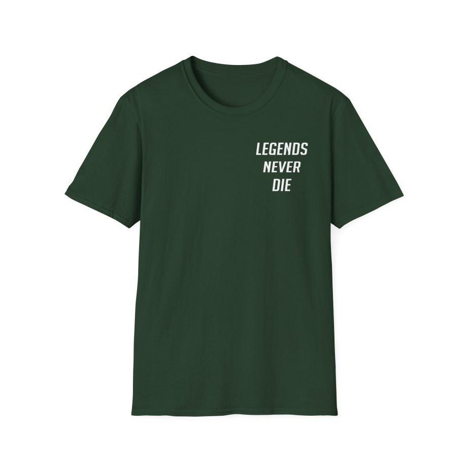 Teeqo Legends Never Die Unisex Softstyle T-Shirt