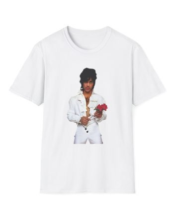 Prince Purple Rain Flower Unisex Softstyle T-Shirt