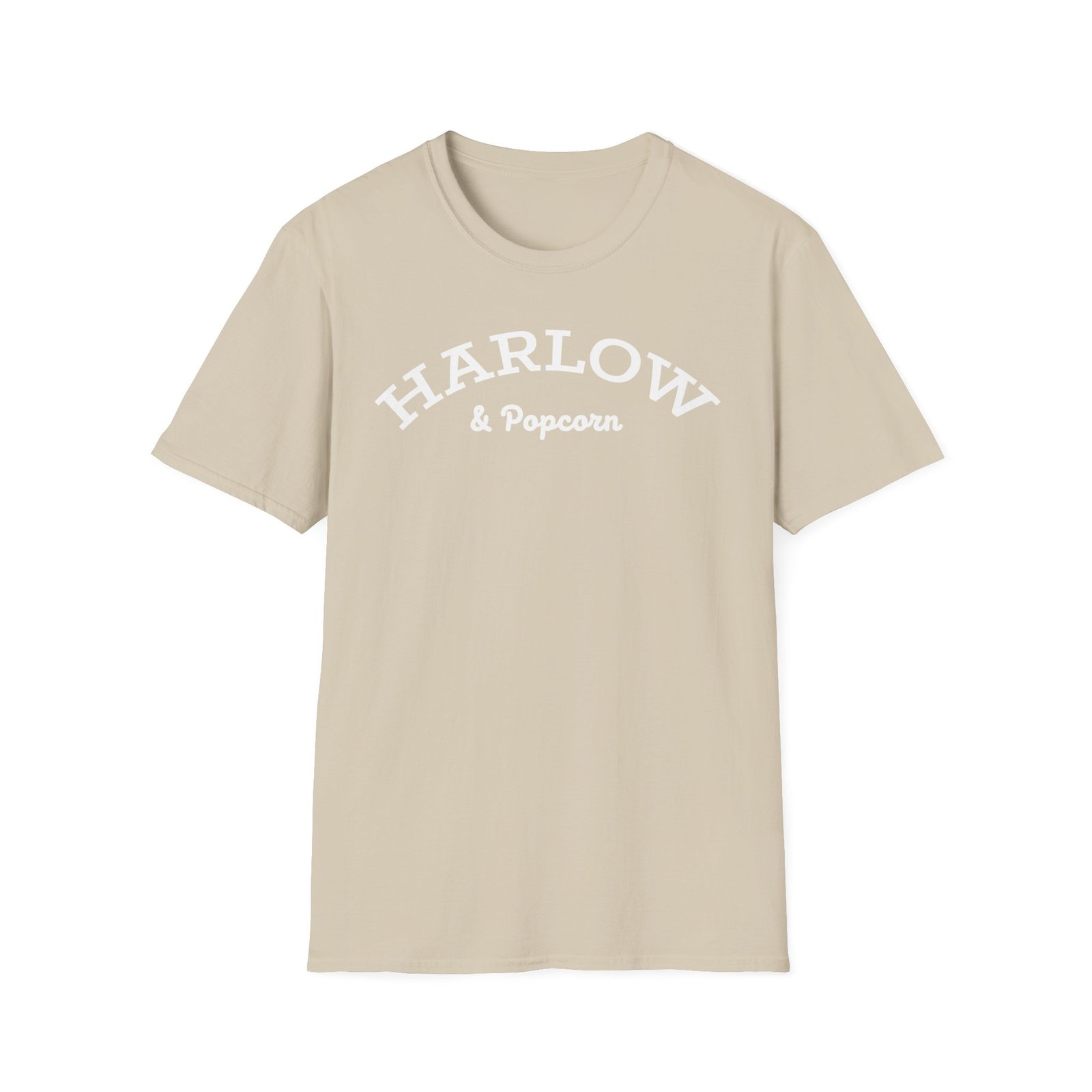 Harlow and Popcorn Unisex Softstyle T-Shirt