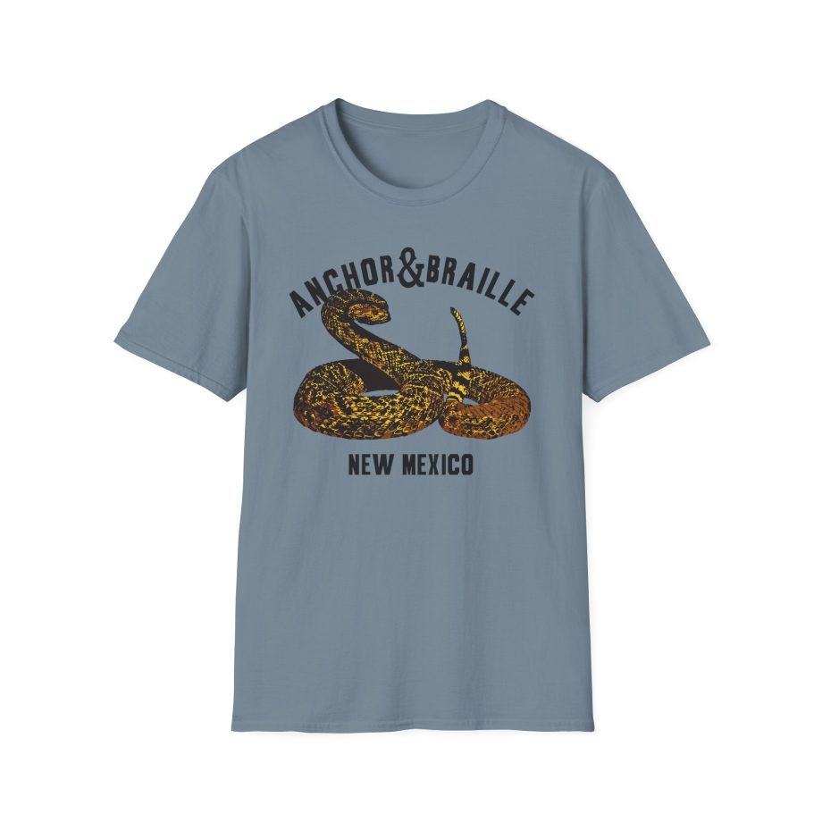 Anchor and Braille Rattle Snake Unisex Softstyle T-Shirt