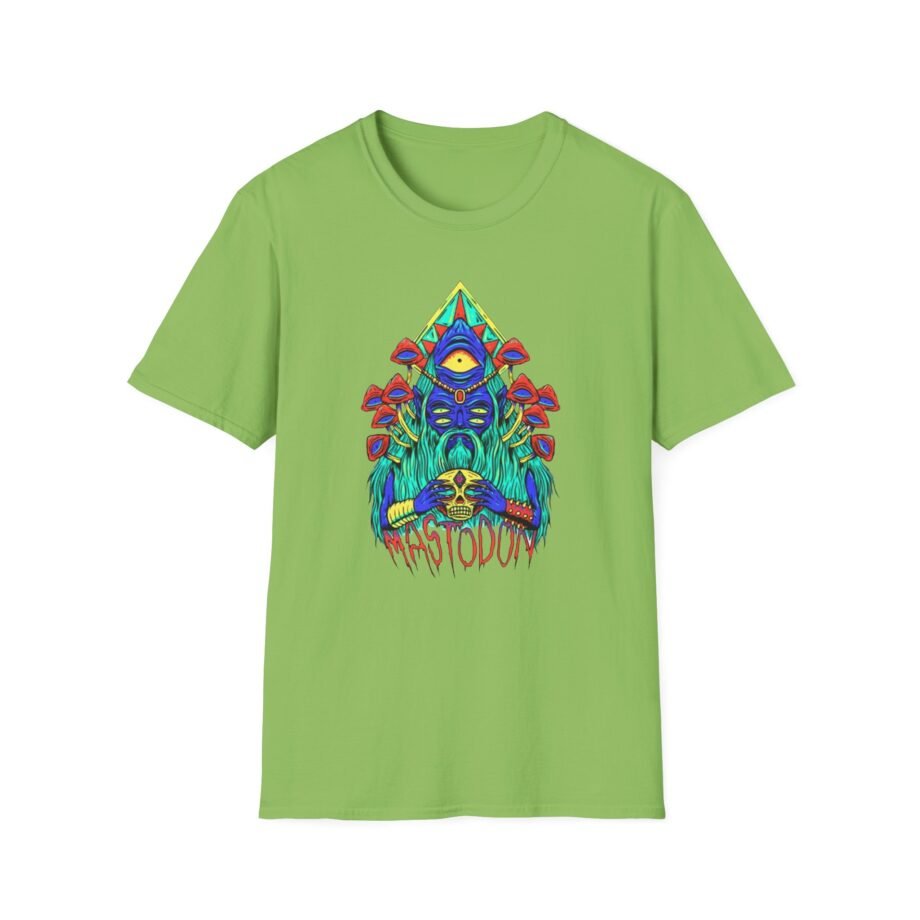 Mastodon Mushroom Wizard Glow Unisex Softstyle T-Shirt