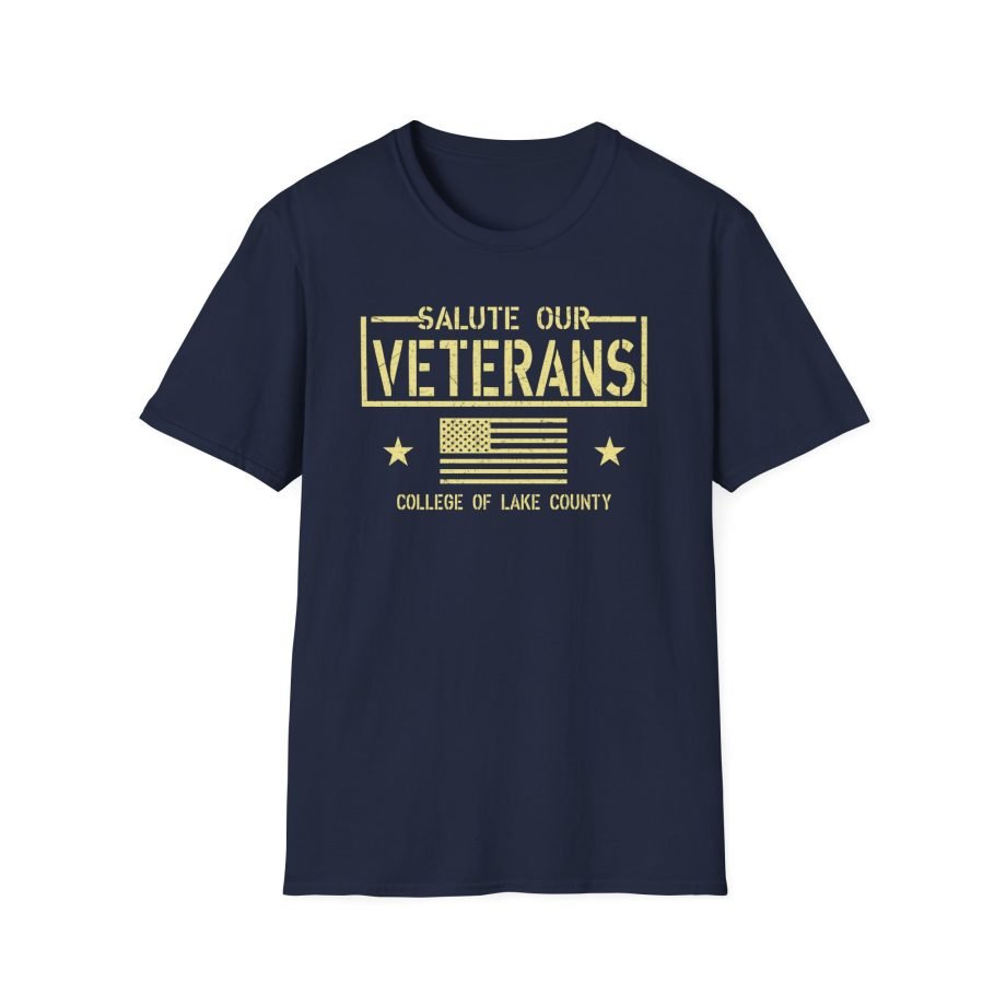 College Lake County Salute Our Veterans Unisex Softstyle T-Shirt