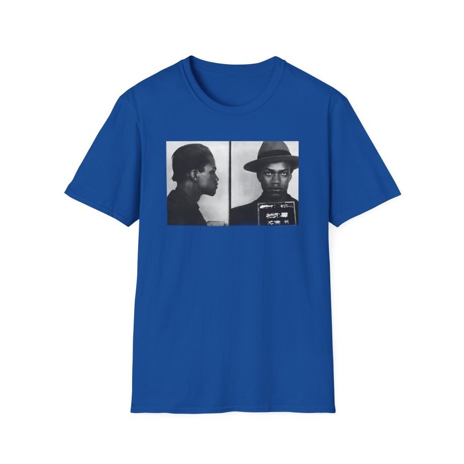 Malcolm X Mugshot Unisex Softstyle T-Shirt,
