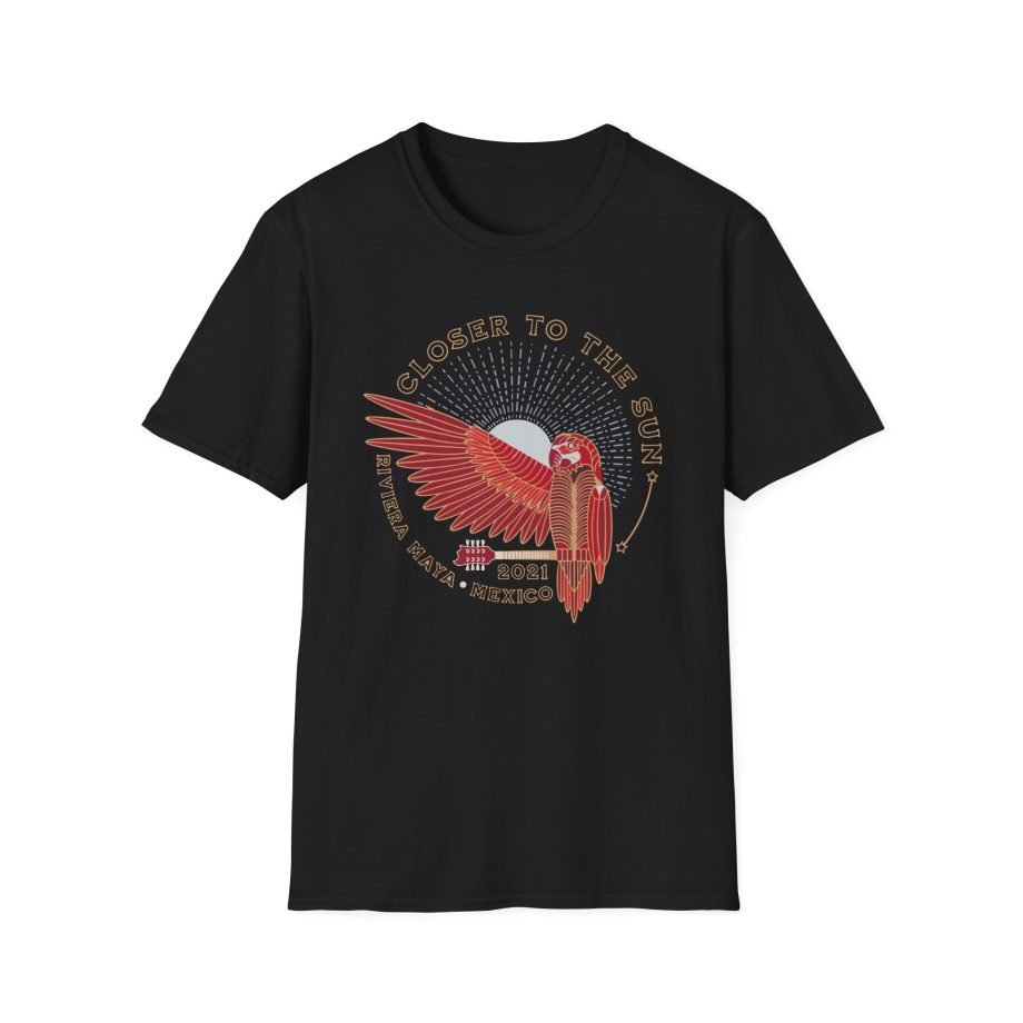Closer to the Sun 2021 Parrot unisex softstyle t-shirt