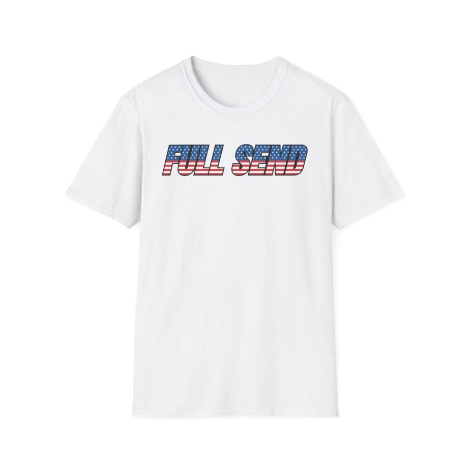 Full Send Usa Logo Unisex Softstyle T-Shirt