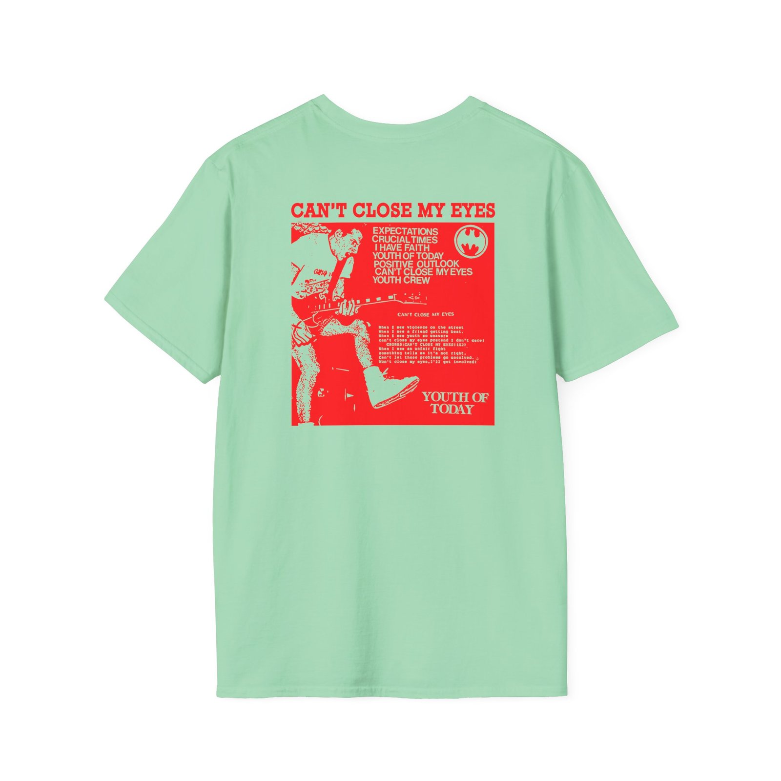 Youth of Today Can't Close My Eyes Meets Batman Unisex Softstyle T-Shirt